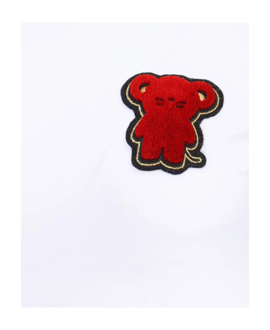 Bear Decorative Short-Sleeved T-Shirt