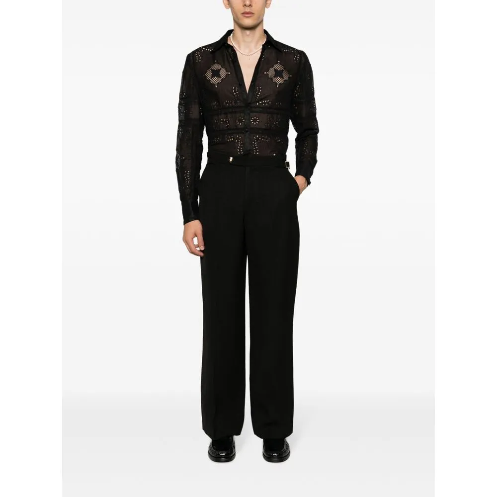 Casablanca Straight-Leg High Waist Trousers