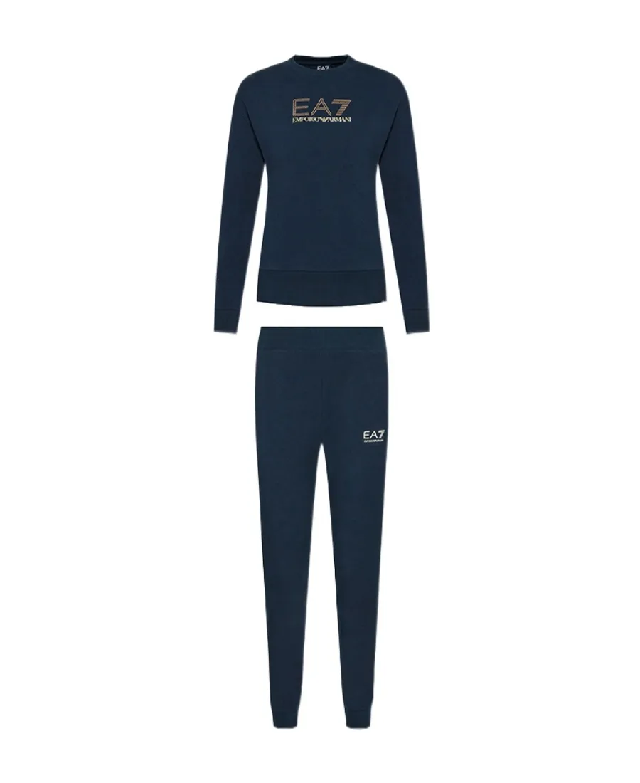 Studded-Logo Sweatshirt Tracksuit
