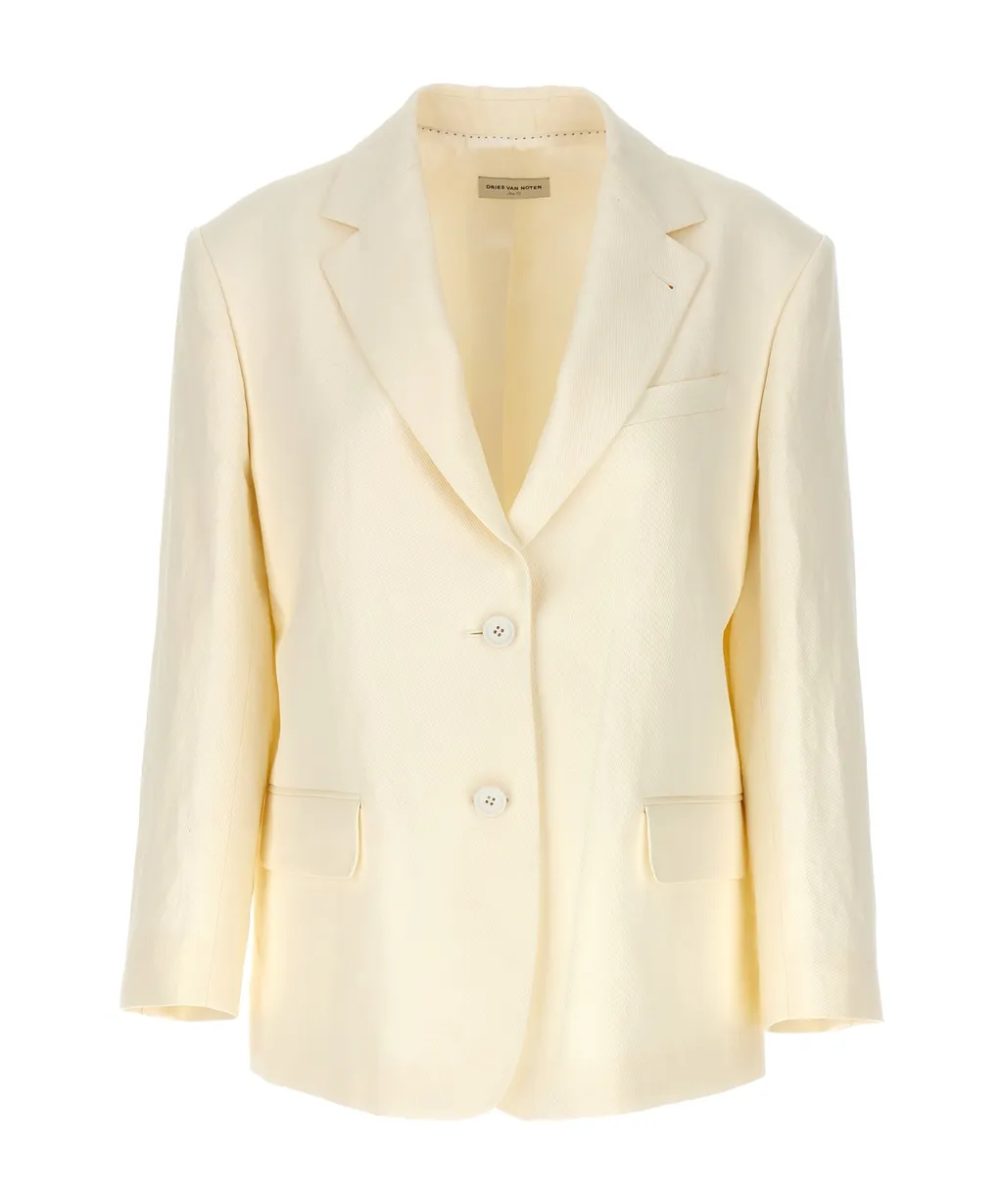 Dries Van Noten Birdy Single-Breasted Blazer