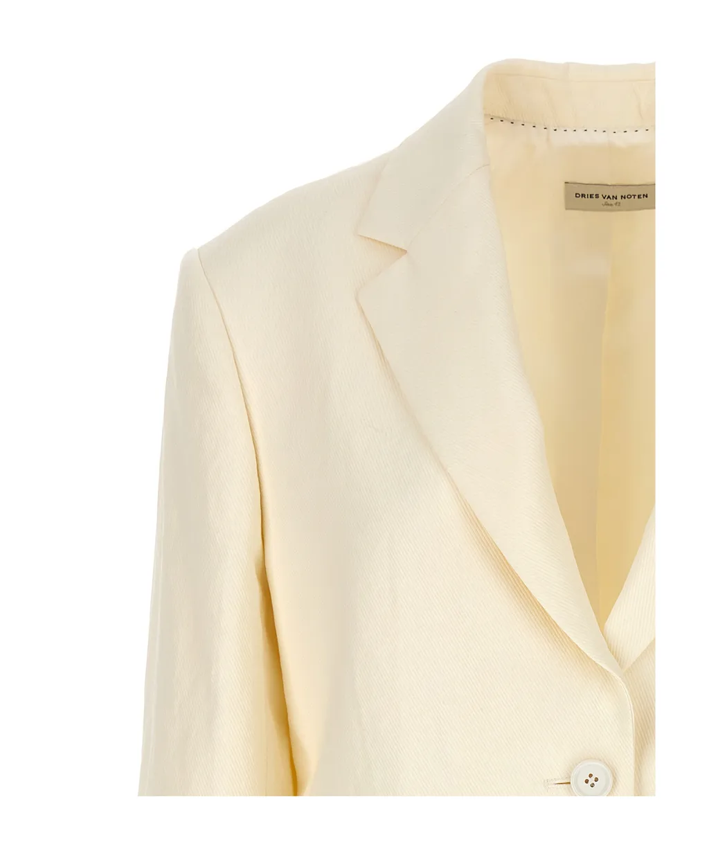 Dries Van Noten Birdy Single-Breasted Blazer