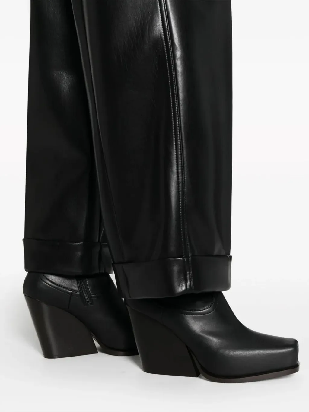 Philosophy Di Lorenzo Serafini High-Waist Leather Pants