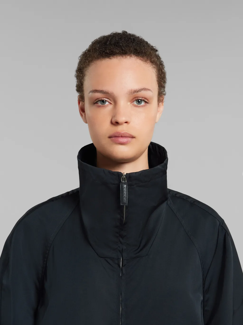 Marni Raglan-Sleeve High-Neck Zip-Up Jacket