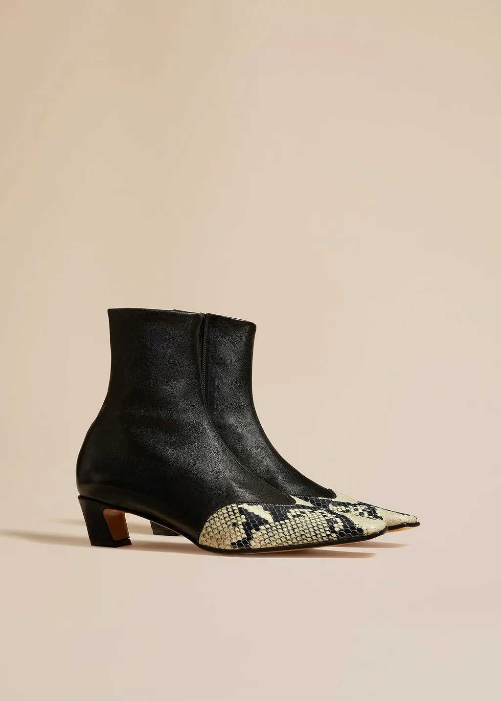 Khaite Square Toe Ankle Boots