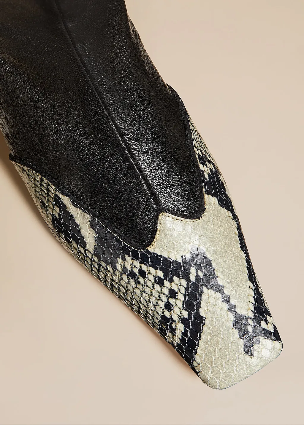 Khaite Square Toe Ankle Boots