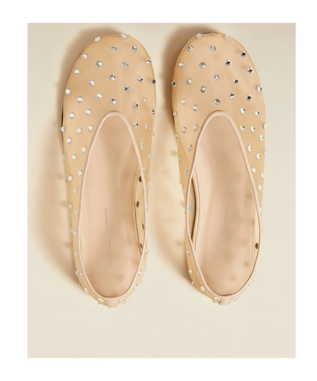 Khaite The Marcy Embellished Ballet Shoes