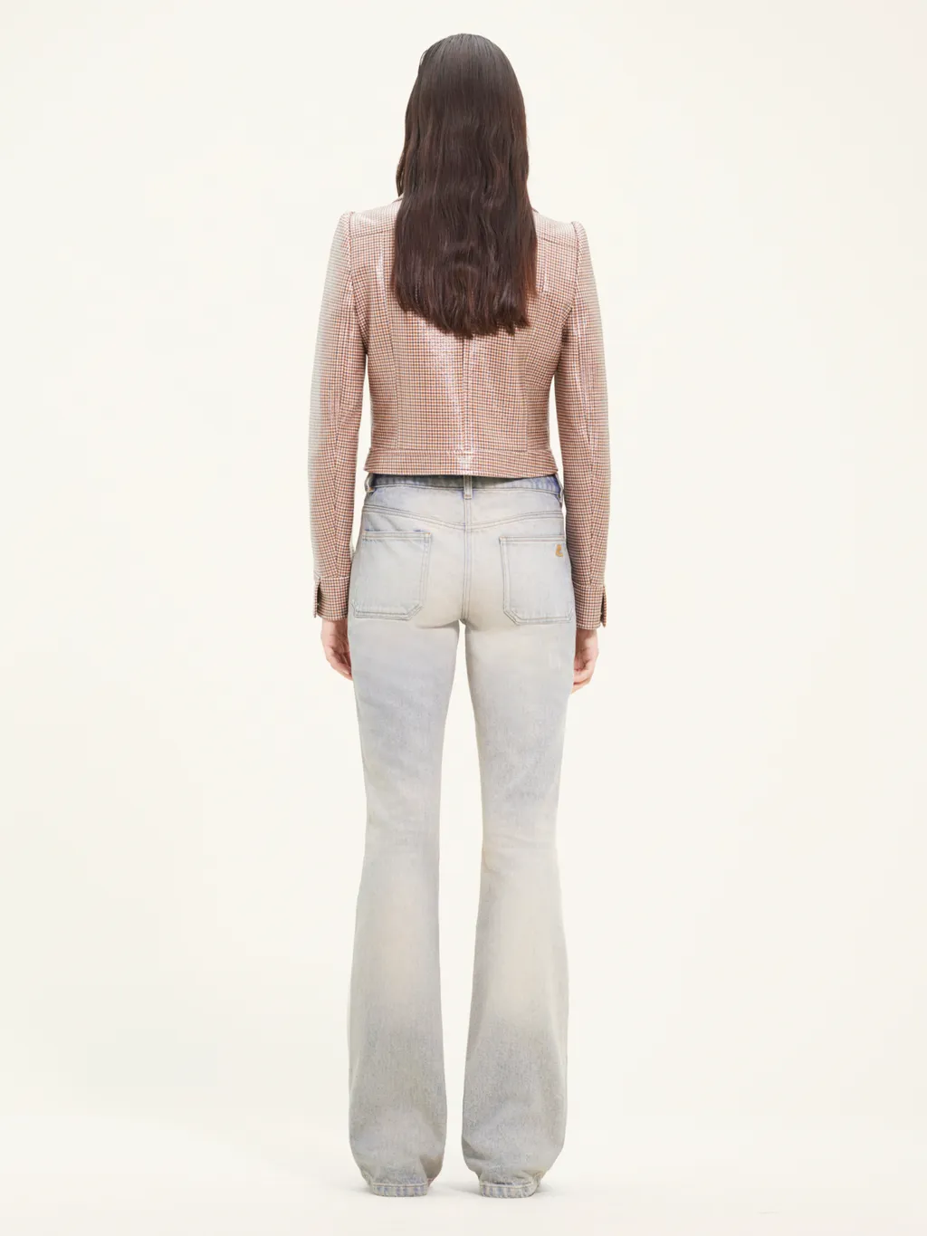 CourrÈGes Checked Vinyl Jacket