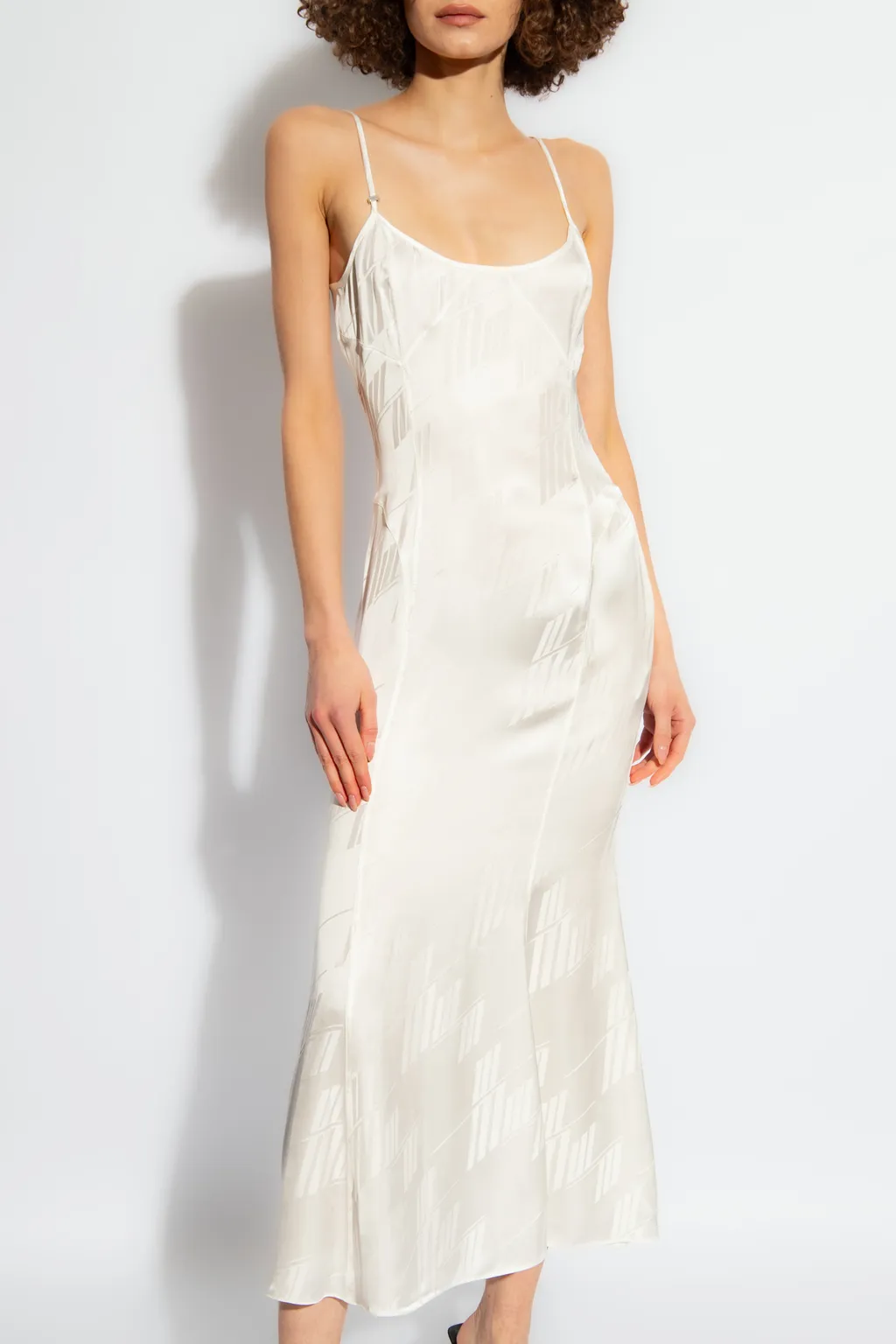 The Attico Sleeveless Satin Slip Dress