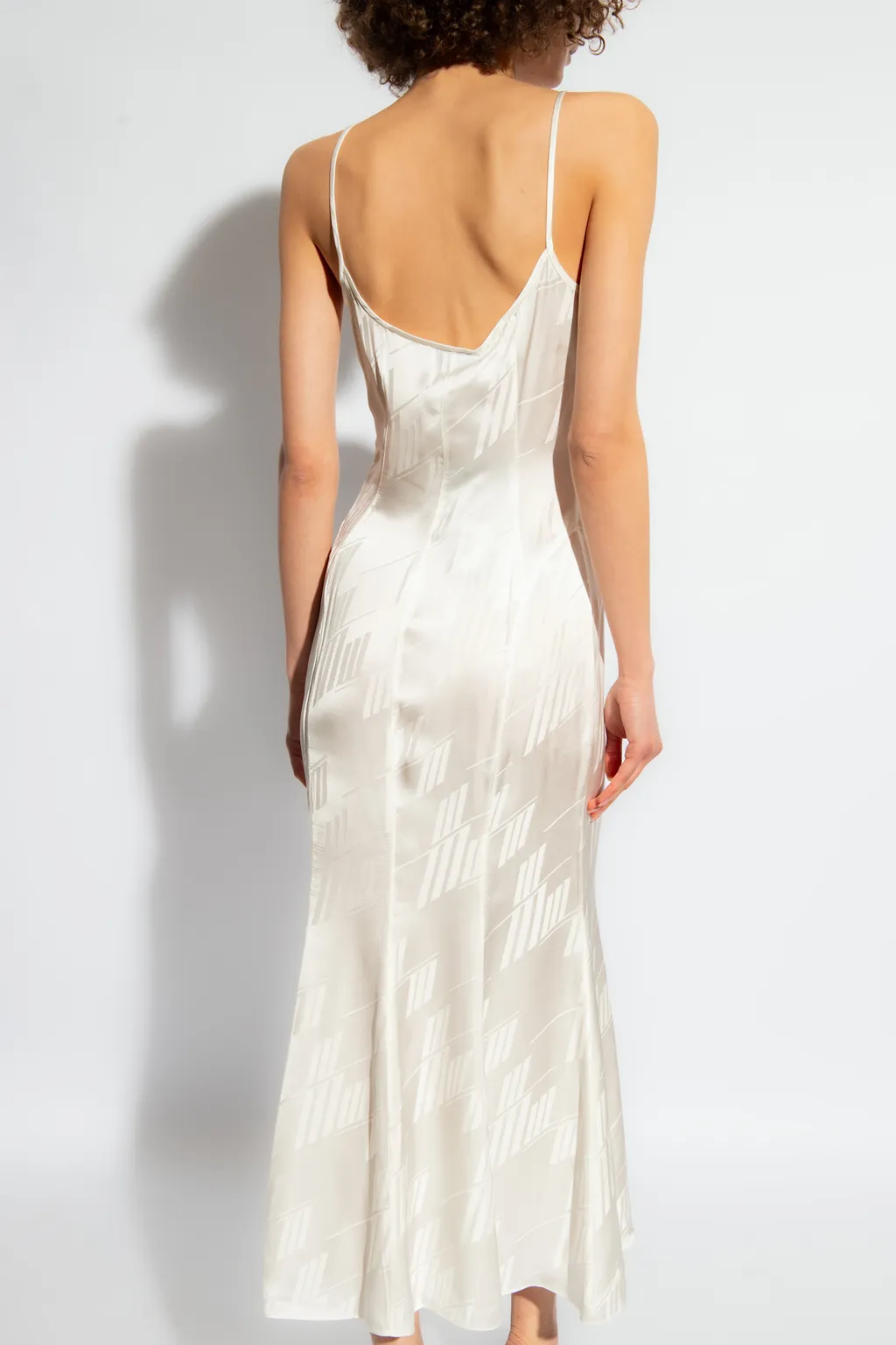 The Attico Sleeveless Satin Slip Dress
