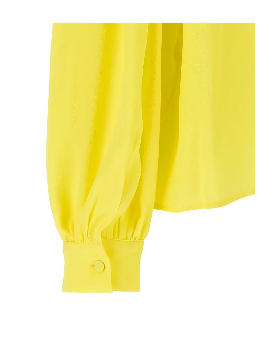 Msgm Bow Detailed Long-Sleeved Shirt