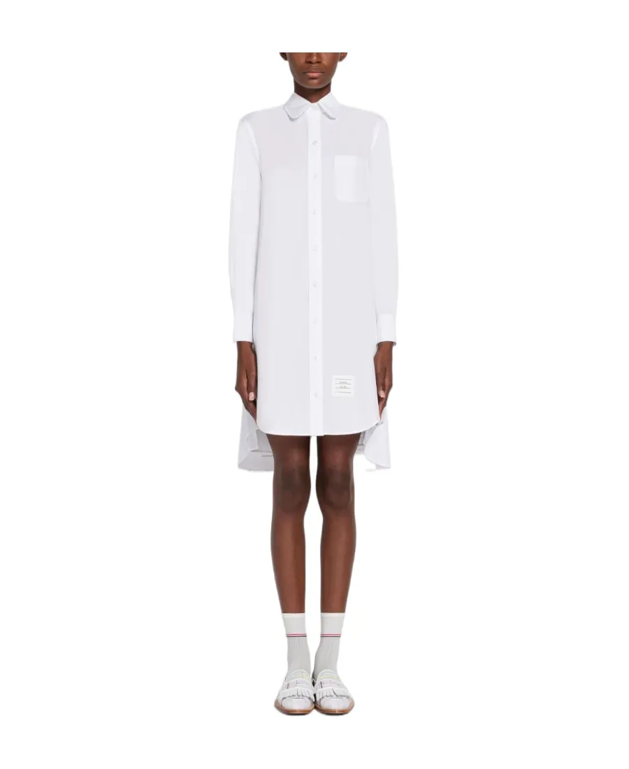 Thom Browne Collared Button-Up Shirt Dress