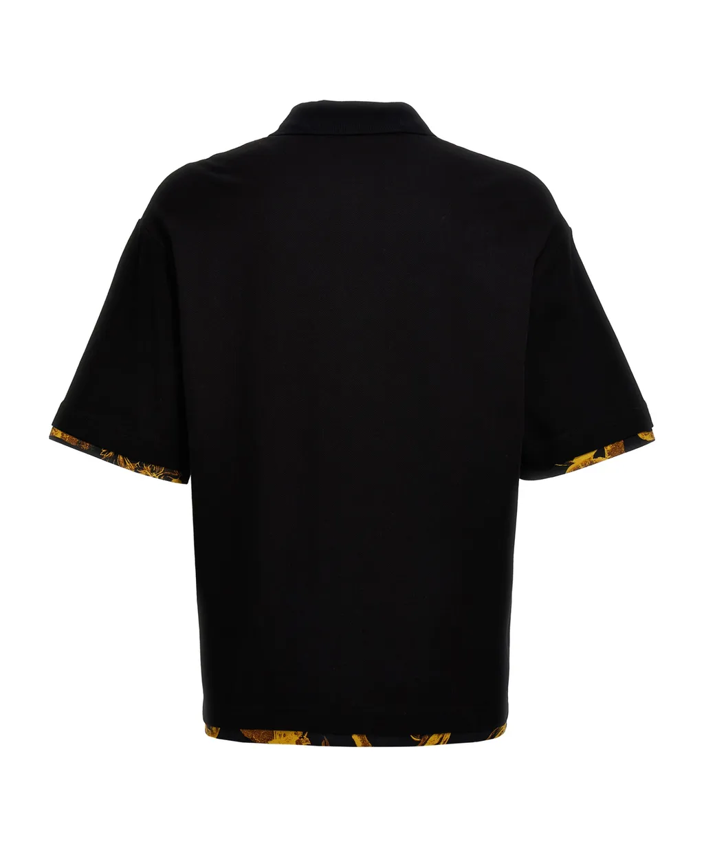 Versace Jeans Couture Logo-Embroidered Short-Sleeved Polo Shirt