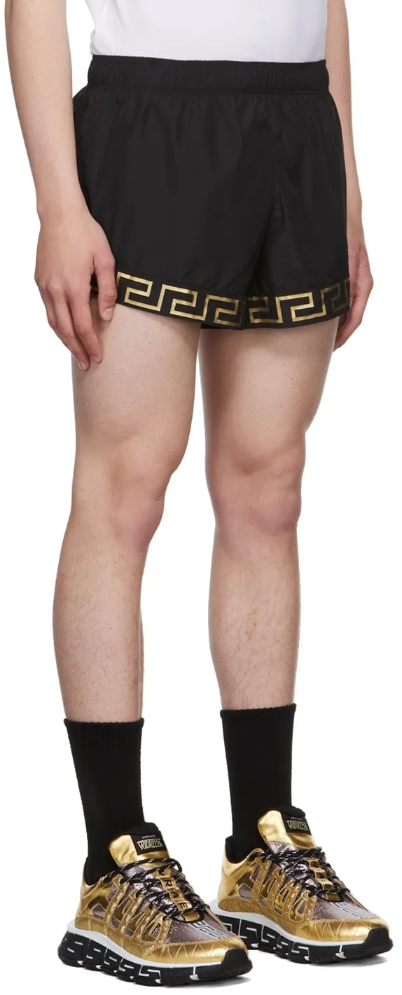 Greca Logo-Print Shorts