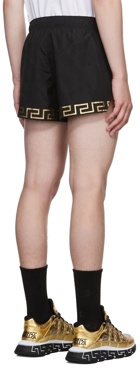 Greca Logo-Print Shorts