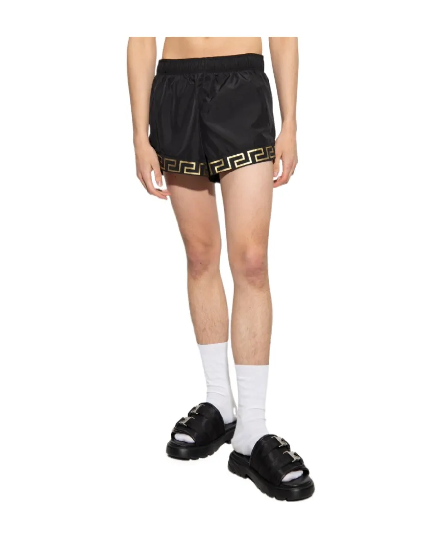 Greca Logo-Print Shorts