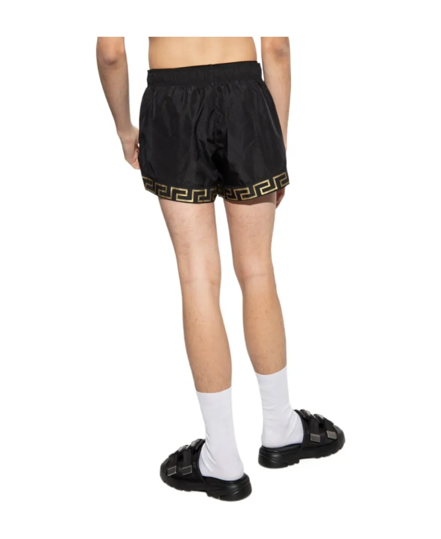 Greca Logo-Print Shorts