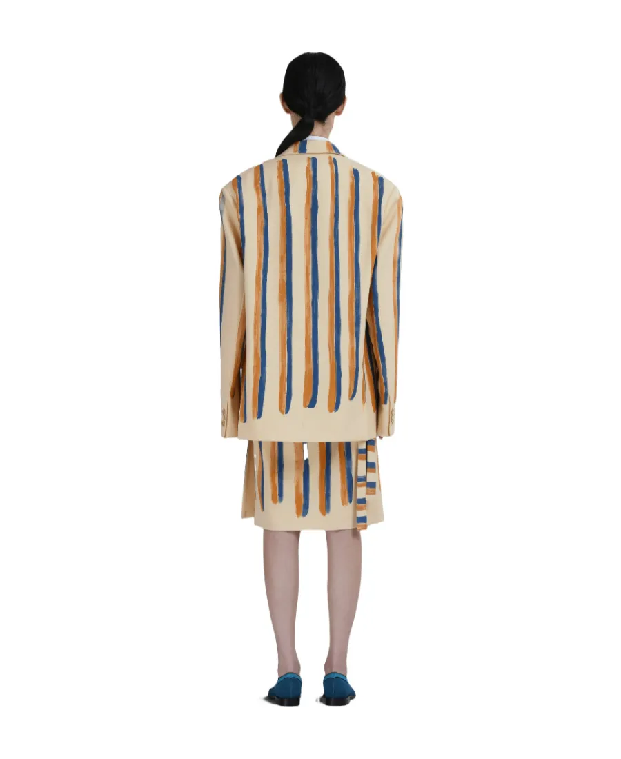 Marni Waterfall Stripe Printed Blazer