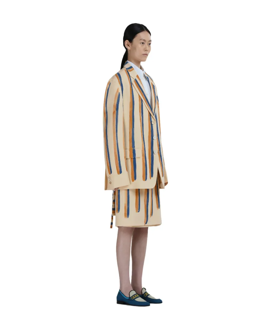 Marni Waterfall Stripe Printed Blazer