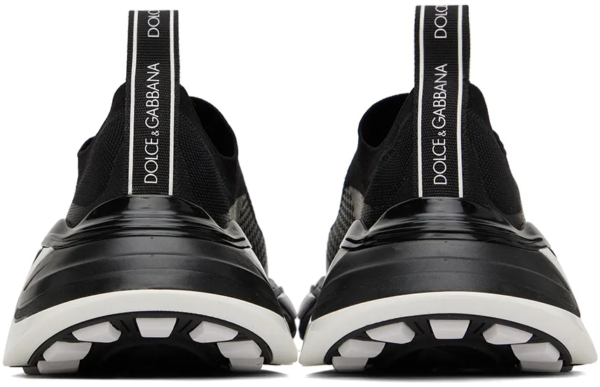 Dolce & Gabbana Logo-Printed Low-Top Knitted Sneakers