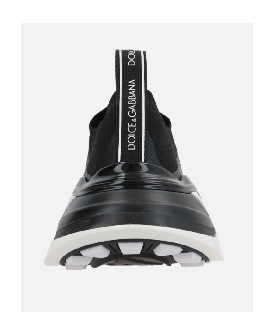 Dolce & Gabbana Logo-Printed Low-Top Knitted Sneakers