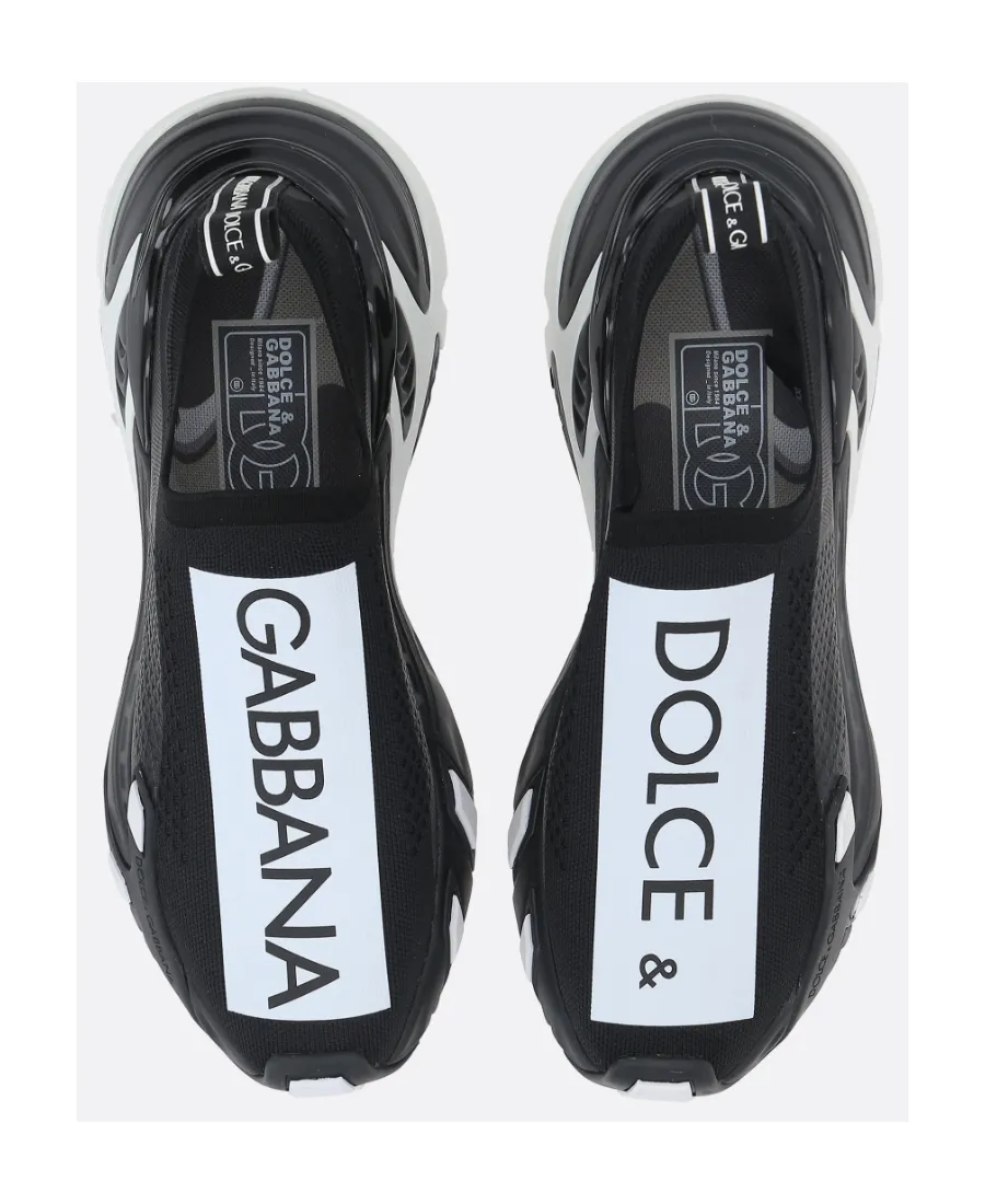 Dolce & Gabbana Logo-Printed Low-Top Knitted Sneakers
