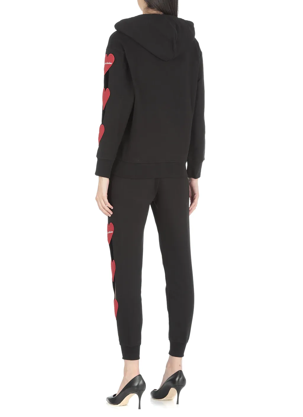 Cut-Out Heart Zipped Hoodie