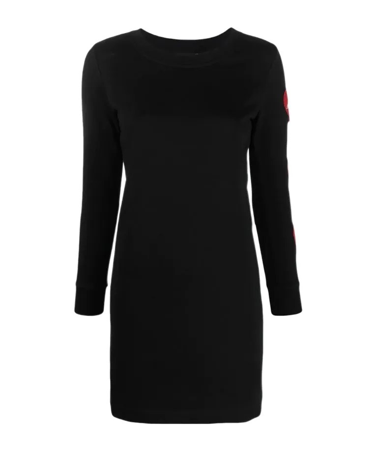 Heart-Detail Sweater Dress