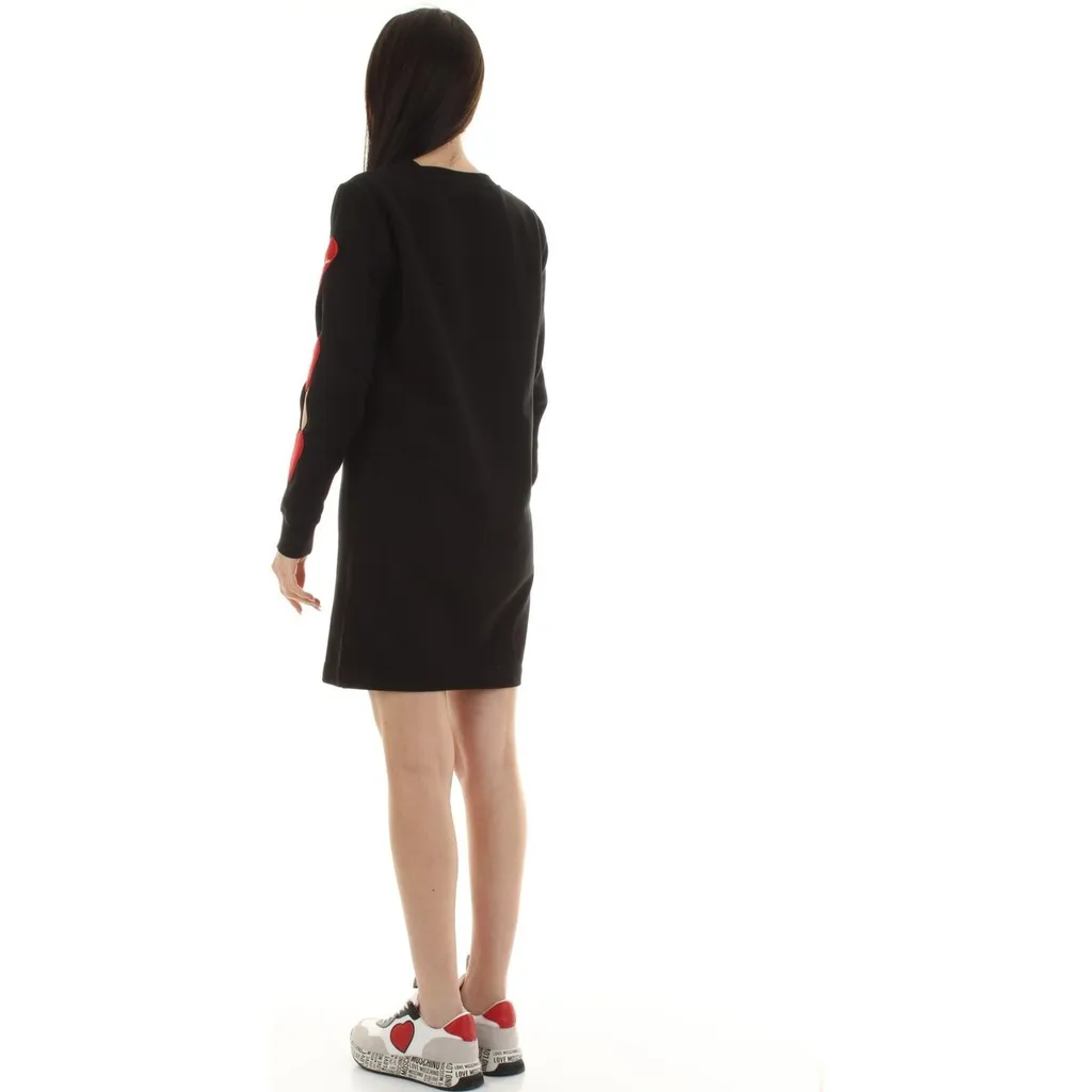Heart-Detail Sweater Dress