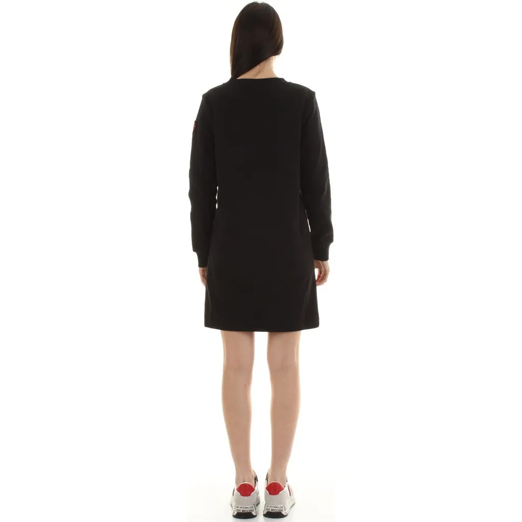 Heart-Detail Sweater Dress