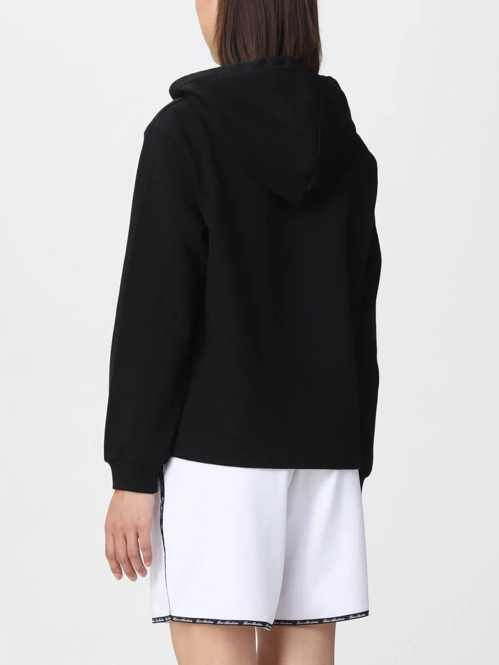 Lace Logo Print Hoodie