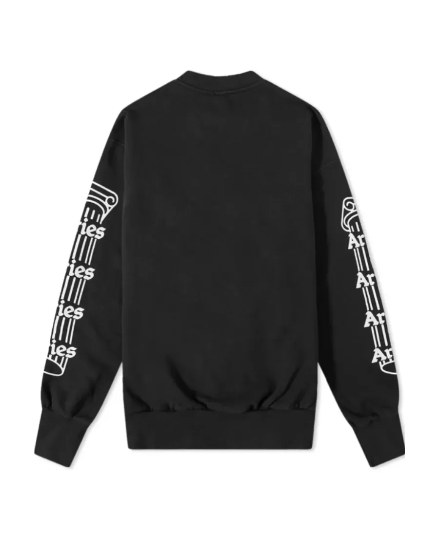 Aries Logo Printed Crewneck Sweatshirt