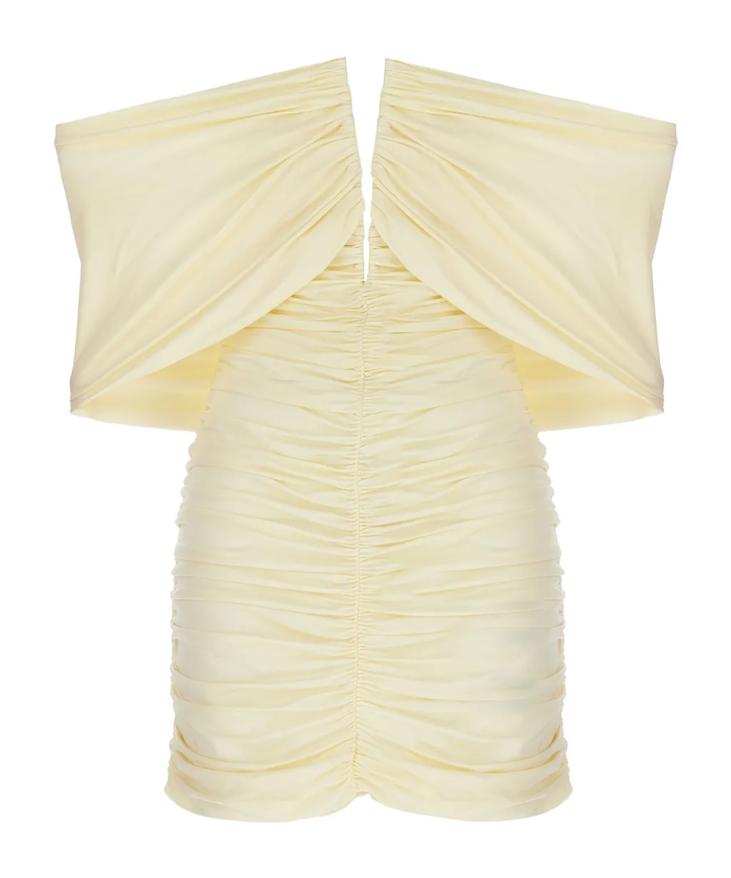 Magda Butrym V-Neck Ruched Dress