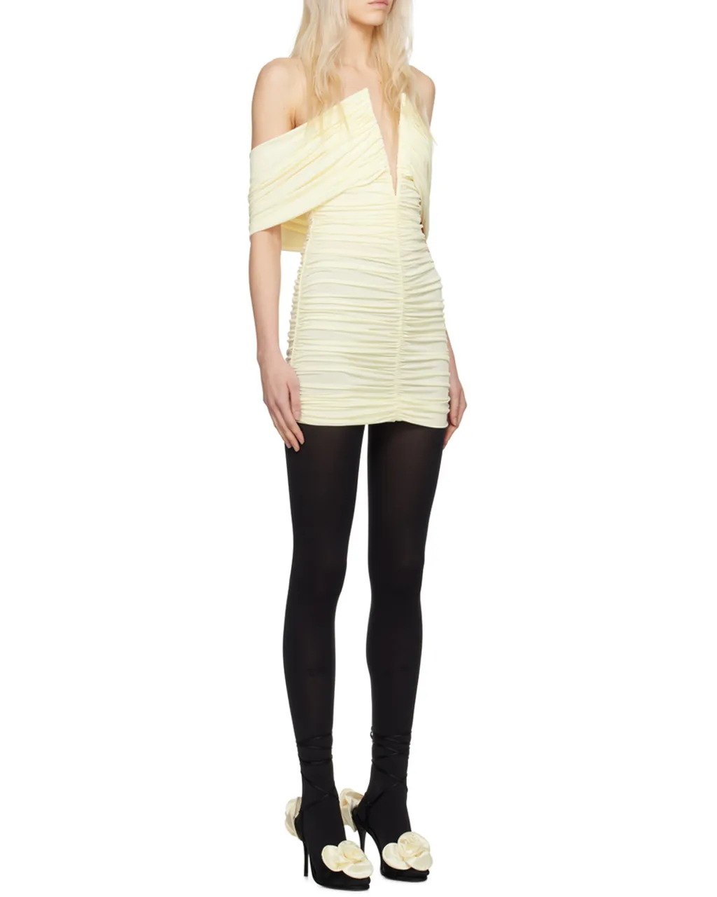 Magda Butrym V-Neck Ruched Dress