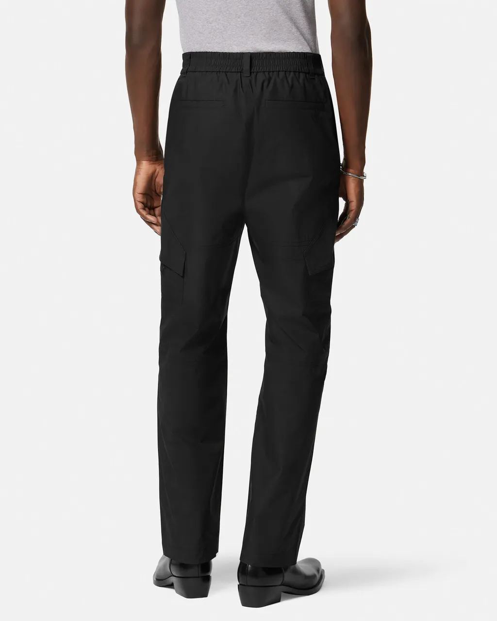 Versace Mid-Rise Milano Stamp Tailored Trousers