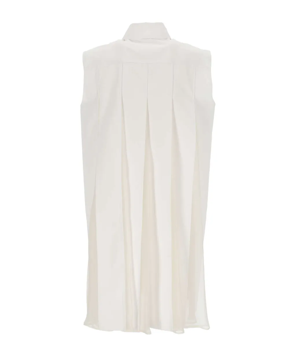 Sacai Button Detailed Sleeveless Dress