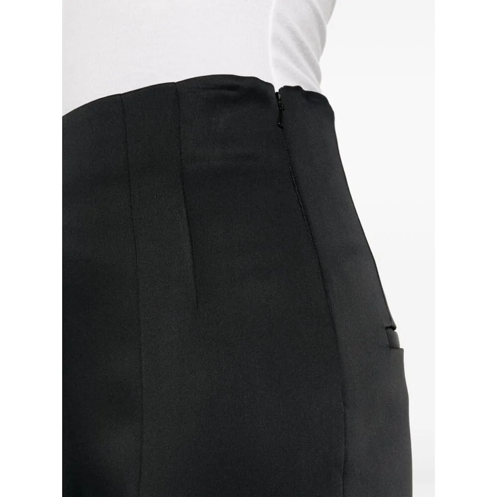Khaite High Waisted Cropped Trousers