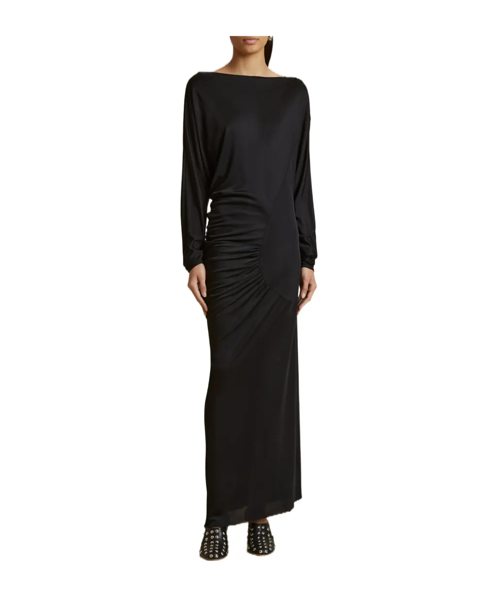 Khaite Oron Long-Sleeved Maxi Dress