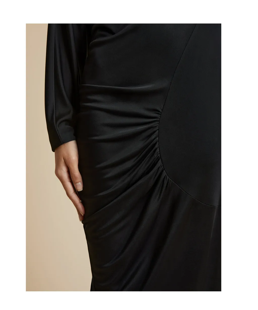 Khaite Oron Long-Sleeved Maxi Dress