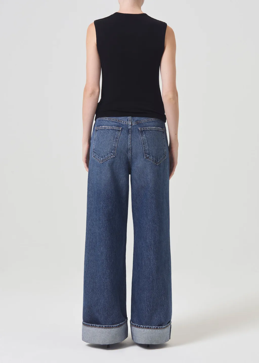 Agolde Dame High-Waisted Wide-Leg Jeans