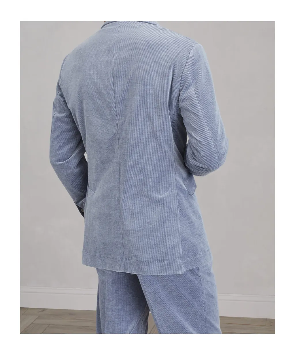 Peak-Lapel Corduroy Blazer