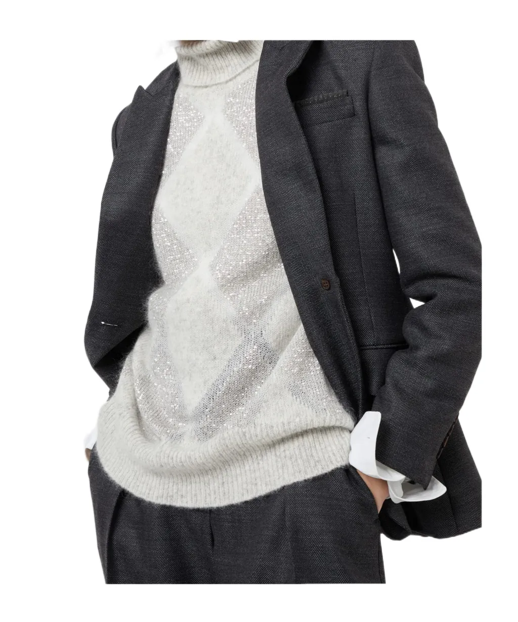 Single-Breasted Virgin-Wool Blazer