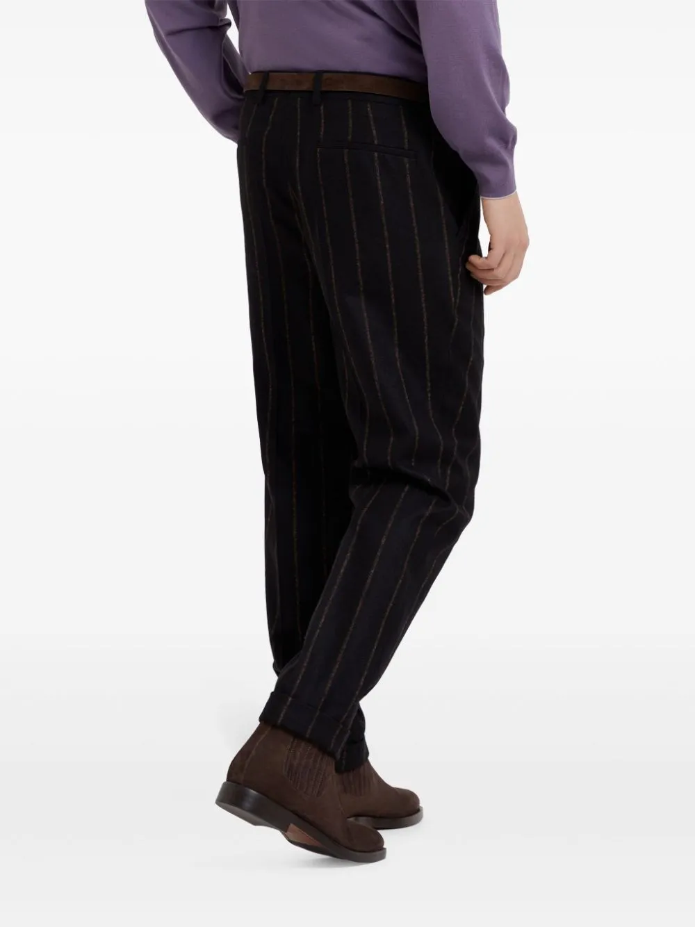 Striped Tapered Trousers