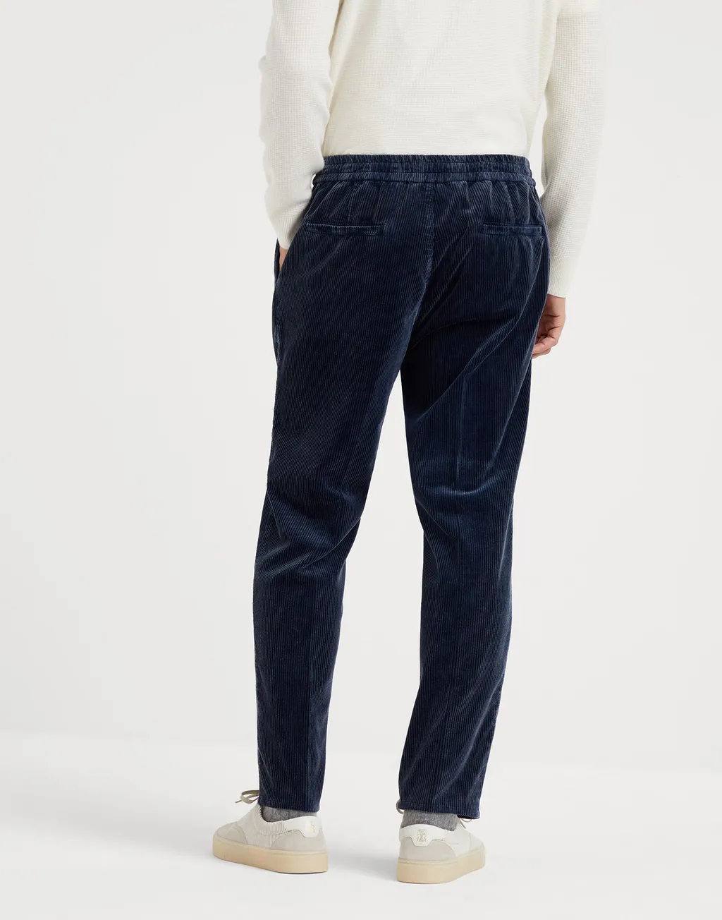 Drawstring Corduroy Trousers
