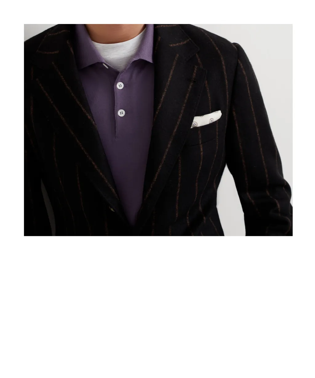 Single-Breasted Striped Blazer