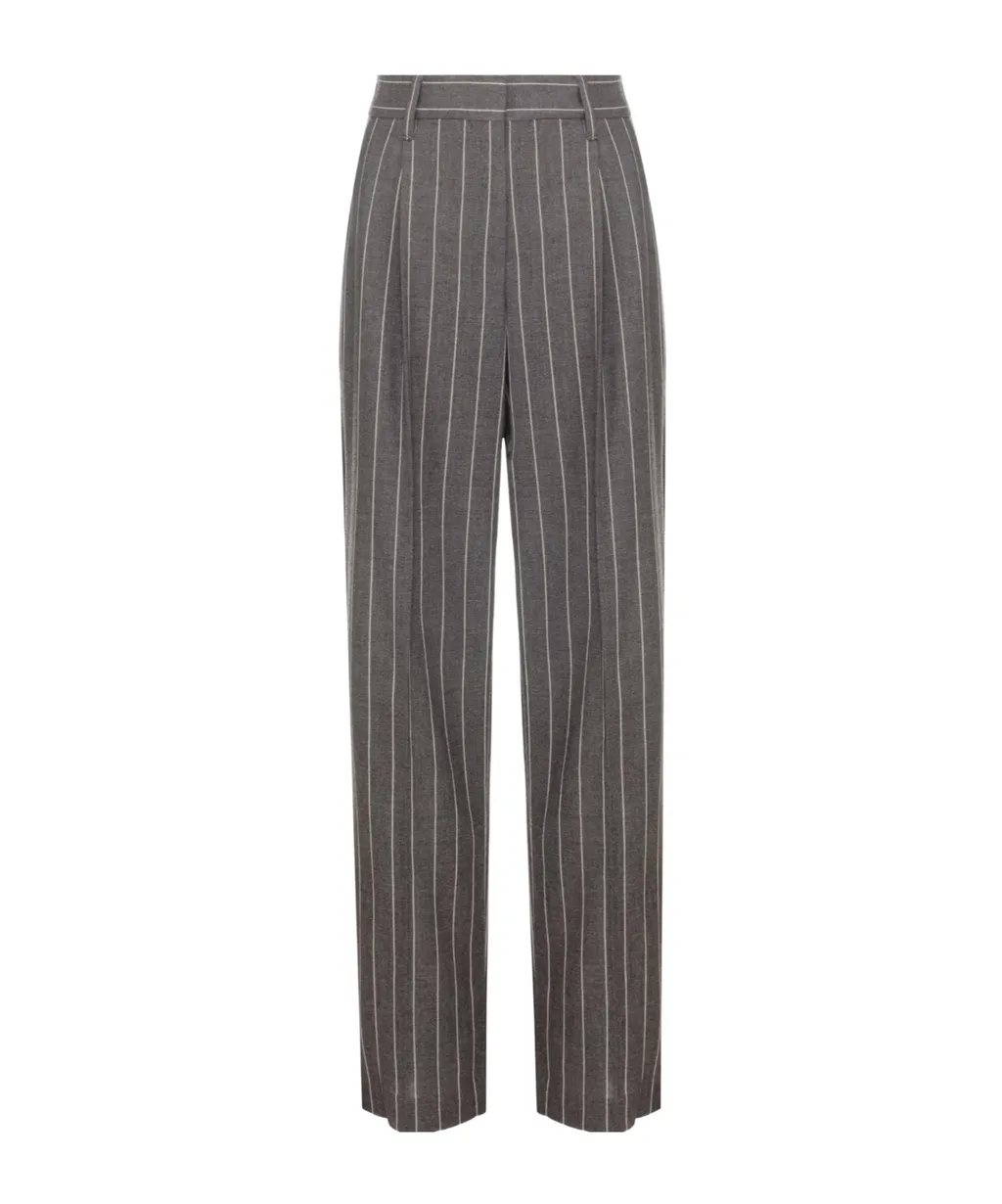 Tapered Striped Pants