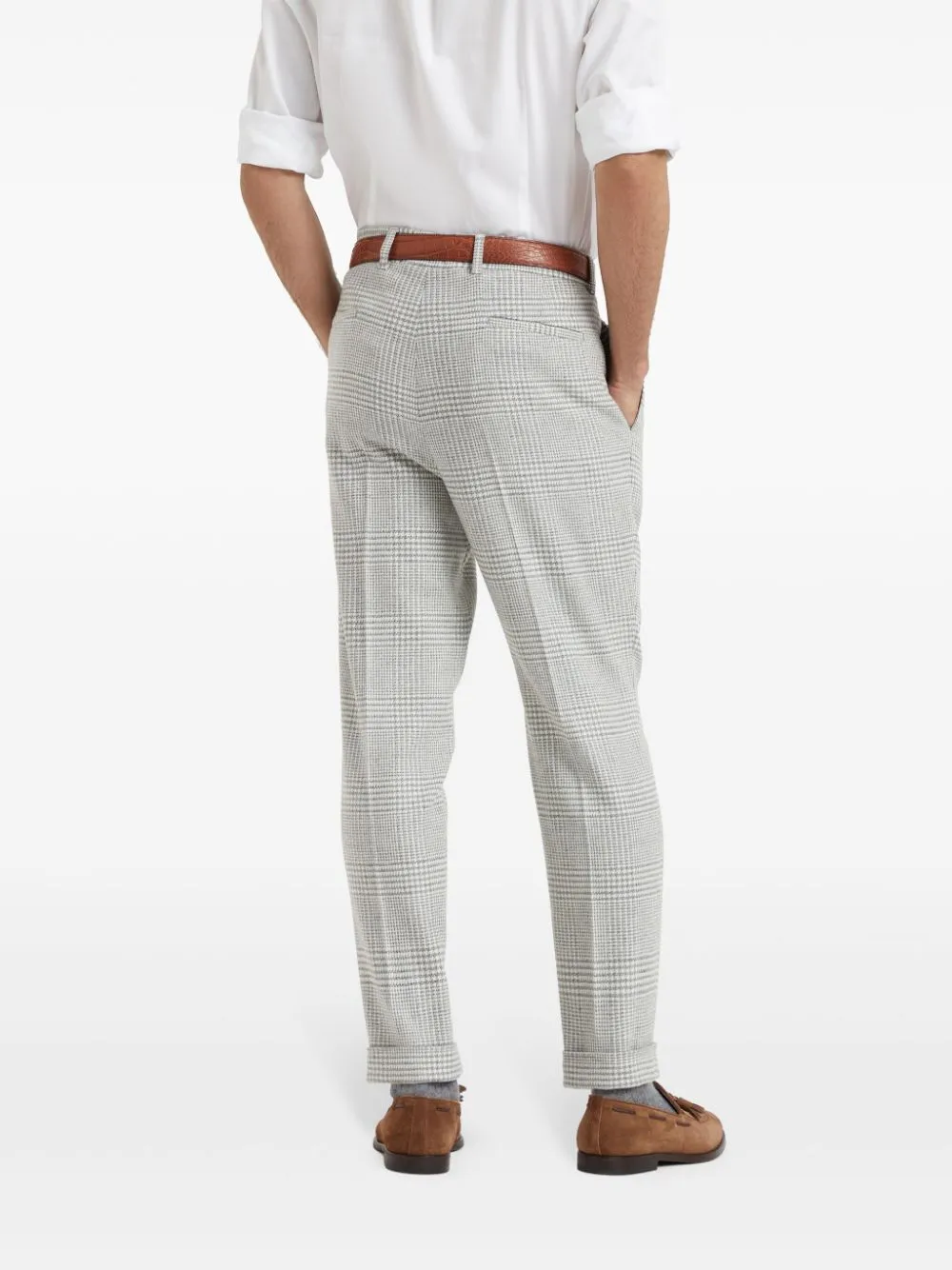 Prince-Of-Wales Pattern Trousers