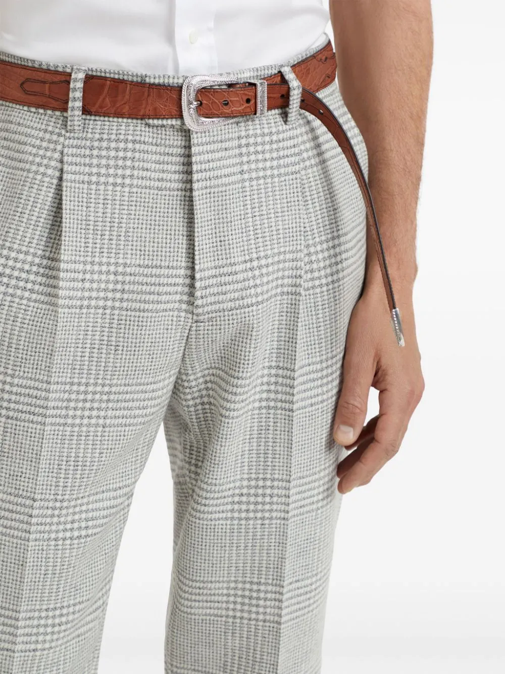 Prince-Of-Wales Pattern Trousers