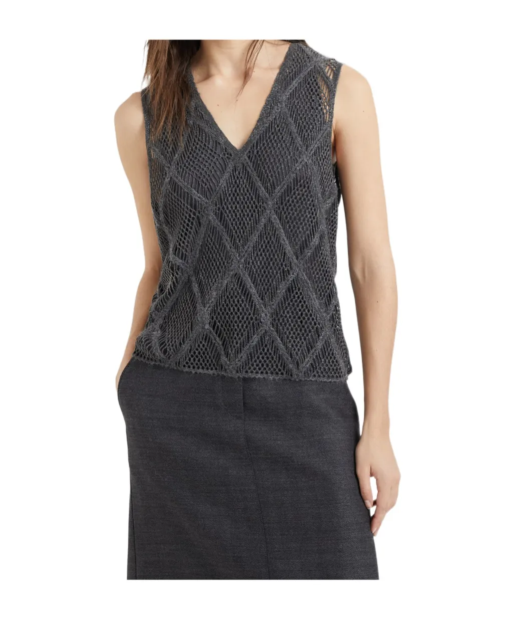 Open-Knit Vest