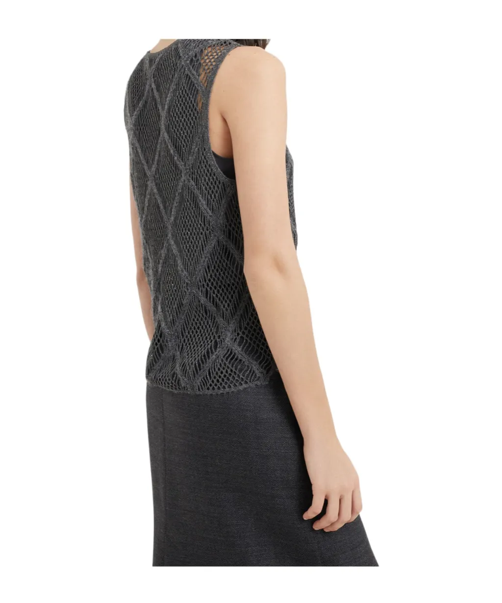 Open-Knit Vest