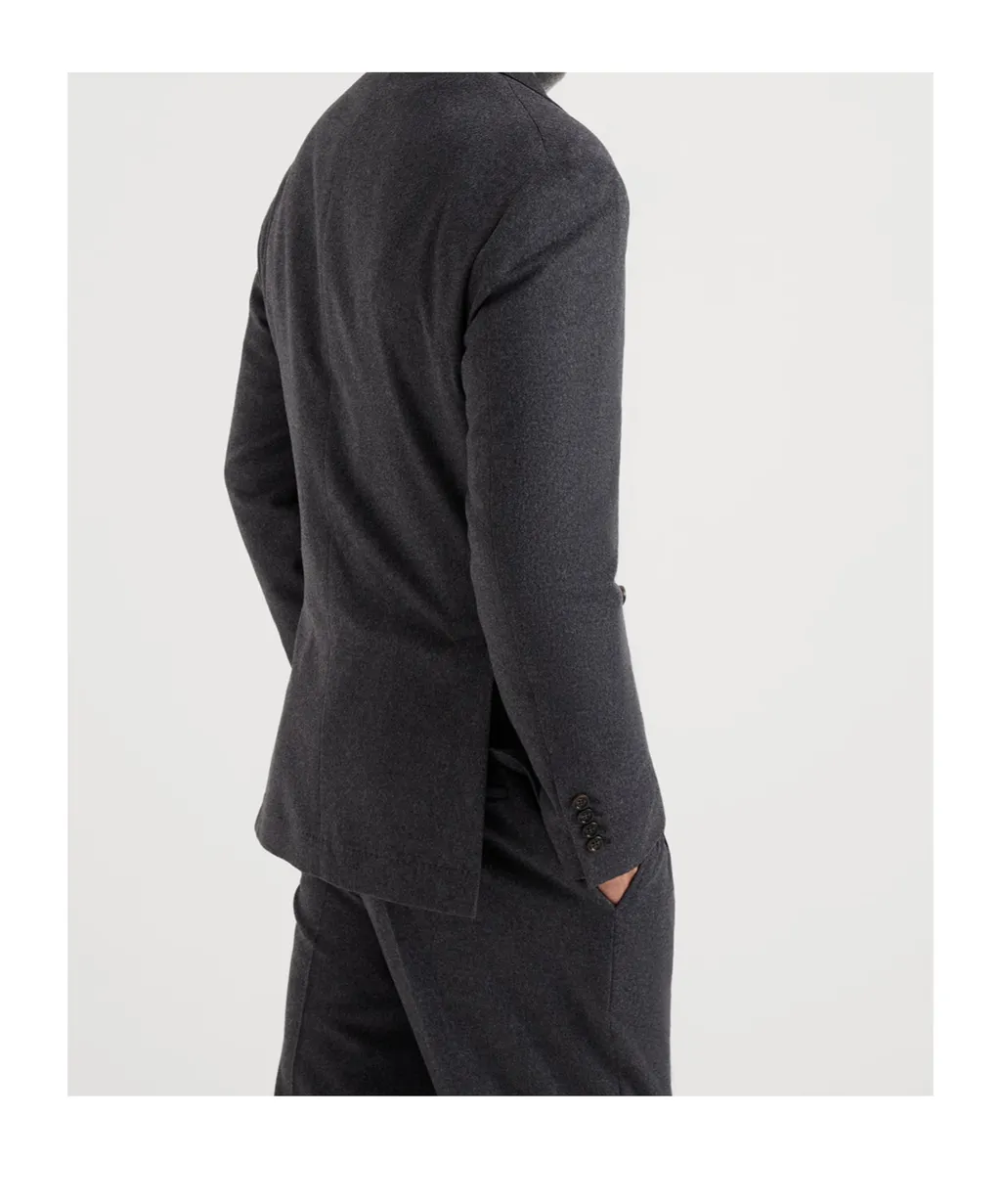 Curved-Hem Suit Jacket